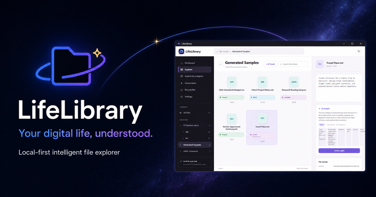 LifeLibrary — your digital life, understood